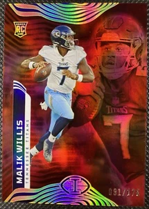 Panini Illusions 2022 Malik Willis Red Holofoil Rookie/175 #97 Tennessee Titans - Imagen 1 de 2