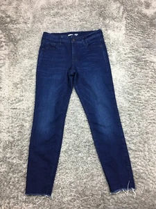 Old Navy Rockstar Super Skinny Jeans Womens Size 6 Blue Dark Wash Ankle Mid Rise - Picture 1 of 12