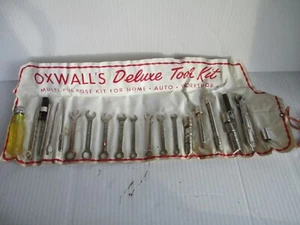 Vintage OXWALL SAE miniature Tool Kit Wrenches, Sockets, Nutdriver        B61 - Picture 1 of 7