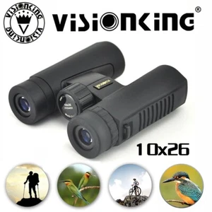 Visionking 10x26 Bak4 Black Roof Binoculars Hunting Birding Scope bird watching - Picture 1 of 6