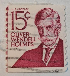Franqueo de EE. UU. ~ Oliver Wendell Holmes ~ Sello Rojo 15¢ ~ Publicado/Usado ~ 1968 ~ X002 - Imagen 1 de 6