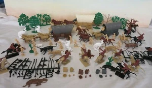 MARX/CTS Western Wagon Train Playset, Soldatini Giocattolo 54MM - 168 Pezzi - Foto 1 di 7