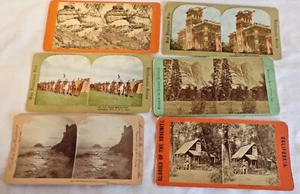 6 tarjetas antiguas de vista estéreo de California, incluidas 2 del incendio de San Francisco - Imagen 1 de 7
