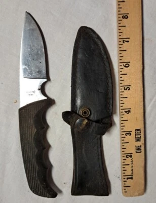 Kershaw 1030TF 固定刀片狩猎刀 带 Snap 皮革鞘 日本制造 — 第 1/4 张图片