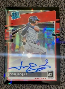 Josh Rojas RC Auto 2020 Donruss Optik schwarz rissiges Eis #1/25 1. ON Karte DRUCK - Bild 1 von 5