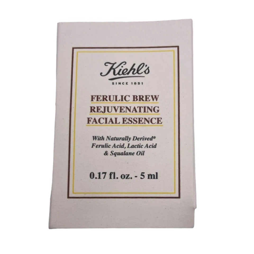 2 x KIEHL'S Ferulic Brew Rejuvenating Facial Essence 5ml / 0.17 fl.oz. Each
