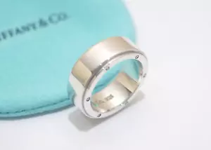 Anillo Tiffany & Co. Metrópolis de plata esterlina talla 9" - Imagen 1 de 6
