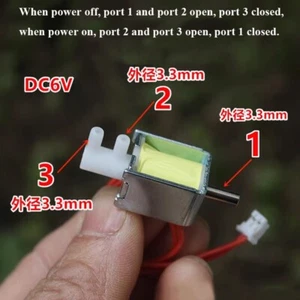 DC 6V 2-Position 2-Wege Mini Elektrisches Magnetventil Luft Wasser Durchflussregelventil - Bild 1 von 7