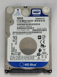 WD5000LPCX-60VHAT1, DCM: HHNT2AK, SEP 2018, Western Digital 500Gb 2.5" Sata HDD - Picture 1 of 2