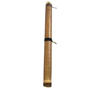 VINTAGE TRIBAL RAIN STICK BAMBOO WOOD NOISE MAKER- MUSICAL INSTRUMENT 26" - Picture 1 of 5