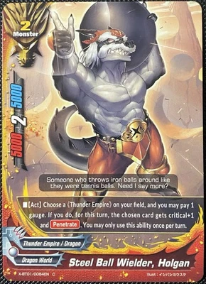 Portador de bolas de acero, Holgan X-BT01/0084EN Buddyfight Foto 1 de 2