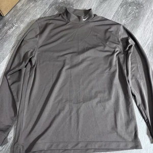 Herren Nike Golf Langarm Rollkragen Shirt Gr. Medium Braun Nike Neck Logo  - Bild 1 von 6