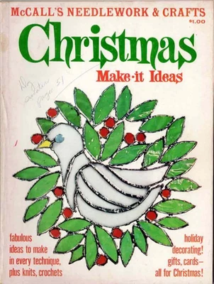 VTG McCall's Christmas Make It Ideas 1973 Crochet Doll Clothes Barbie Crafts - Image 1 of 4