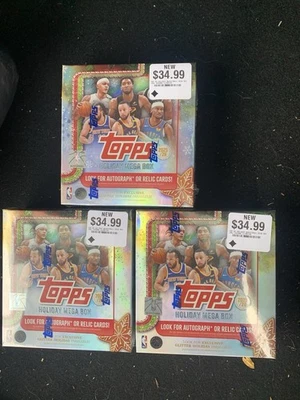 2025-26 Topps Holiday NBA Basketball Mega Box (Lot of 3) - In Hand Ready to Ship - Image 1 of 3
