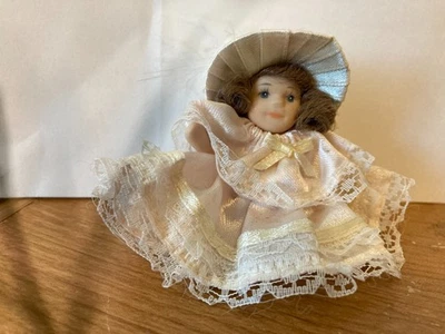 Miniature Doll with Vintage Clothes - Image 1 of 4