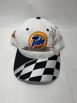 Gorra Ricky Craven #32 Firmada 100ª Carrera @ Darlington Tide Bandera a Cuadros SnapBack Foto 1 de 4