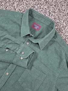 UNTUCKit 100% Cotton Green Sherwood Flannel Shirt Slim Fit Size XL - Picture 1 of 7