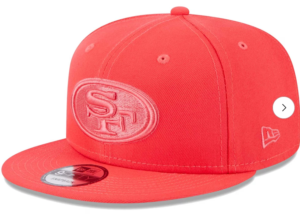 SAN FRANCISCO 49ERS PAQUETE DE COLORES BRILLOS NUEVA ERA 9FIFTY ESCARLATA GORRA SNAPBACK OSFM Foto 1 de 1