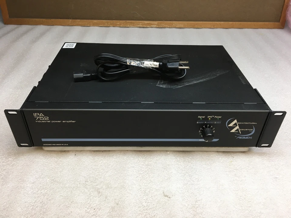 Peavey IPA 752 Industrial Power Amplifier w/ Power Cable And Rack Ears - Image 1 of 4