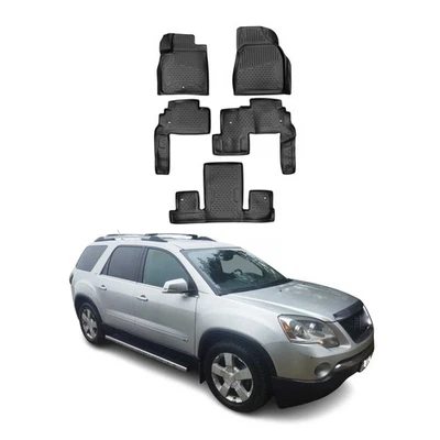 Forro de tapetes OMAC para GMC Acadia 2007-2016 preto TPE para todas as condições climáticas 5 peças - Imagem 1 de 4