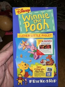 Winnie The Pooh VHS Tape Clever Little Piglet Disney Friendship - Bild 1 von 3