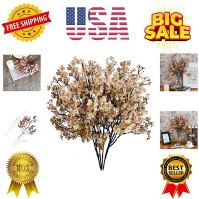 Charming светло-коричневая шелковая гипсофила - 6 комплектов для комнатных цветочных композиций - Изображение 1 из 4