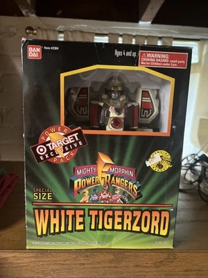 Mighty Morphin Power Rangers 1994 White Tigerzord Bandai Target Special Size 8" - Image 1 of 4