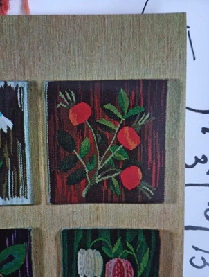 Swedish Weaving Pattern And Yarn. Rosehip. Vintage - Image 1 of 4