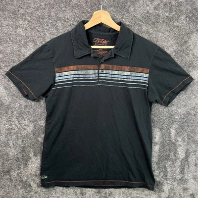 Camisa Polo BC Ethic Para Hombres Talla Grande Gris Manga Negra Adulto Algodón Rayas Foto 1 de 4