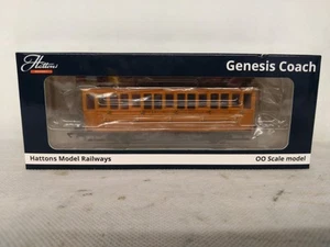 Hattons H4-4T-10001A Genesis Coach 4 Wheel 3rd GER Chocolate Brown OO Gauge - Picture 1 of 10