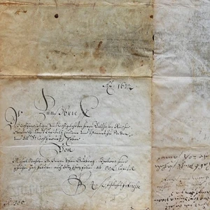 Zinsbrief Bayern 1672 Michael Stechele historisch Dokument Handschrift Auerberg - Bild 1 von 3