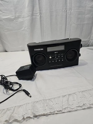 Sangean PR-D15  AM/FM Stereo Rechargeable Portable Radio With Handle (Gray) - Image 1 of 4