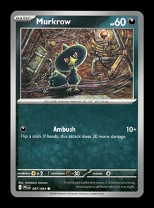 Murkrow Common ME02: Phantasmal Flames 057/094 casi nuevo Pokémon casi nuevo - Imagen 1 de 2