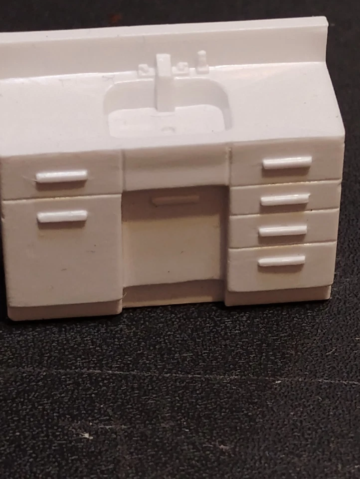 罕见近乎完好 MARX #5980 SEARS 购物中心白色厨房粉红色  — 第 1/1 张图片