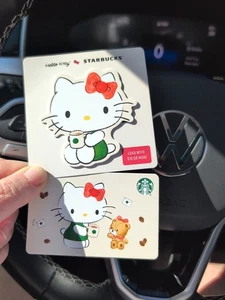 Starbucks X Hello Kitty Christmas Gift Cards Lot Of 2 No Value Free Ship - Picture 1 of 3