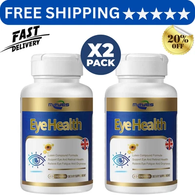 Luteína 20mg y Zeaxantina 60 Cápsulas Zeaxantina, Extracto de Arándano Salud Ocular. Foto 1 de 4