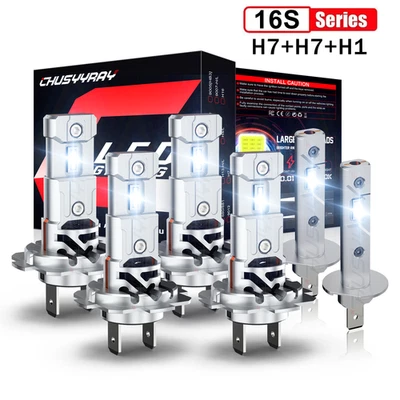 Kit de 6 luces antiniebla LED de haz alto bajo para Mercedes-Benz SLK230 1998-2000 Foto 1 de 4