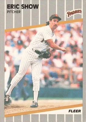 Eric Show #317 1989 Fleer San Diego Padres Baseball - Image 1 of 2