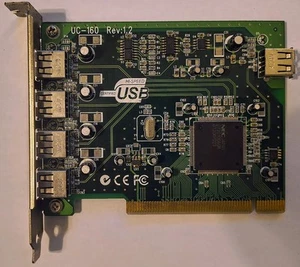 Vintage Sun USB 2.0 PCI Expansion Card UC-160 Rev 1.2 - Retro PC Upgrade! - Bild 1 von 3