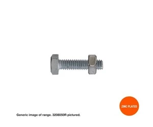 Hex Bolt & Nut 1/2" x 4 1/2" Zinc - Box of 25 - Picture 1 of 2