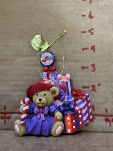 Seltene Danbury Mint jährliche rote Mütze Society Weihnachtsschmuck mit Geschenken - Bild 1 von 12