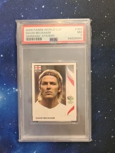 David Beckham - England - PSA 7 - Panini 2006 World Cup Germany Sticker #103 - Picture 1 of 2