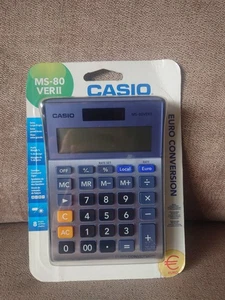 Casio Calculator MS80VERII 8 Digit  with Euro Conversion Solar Tax Brand New  - Picture 1 of 2