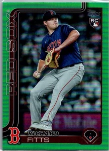 2025 Topps #670 Richard Fitts Green Rainbow Foil #/99 RC - Picture 1 of 2