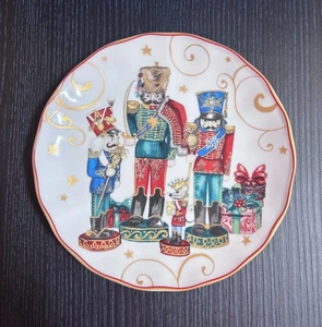 Williams Sonoma Twas the Night Before Christmas Nutcracker Salad Plate 8.25" NEW - Picture 1 of 2