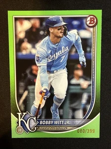 Bowman Bobby Witt Jr. 7 2025 verde lima #/399 Royals SP - Imagen 1 de 2