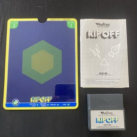 Rip Off for Vectrex  Manual Game Overlay Free Shipping