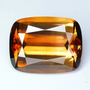 43.38Ct ICA Certified Cushion 23x18MM 100% Natural Yellowish Orange Brazil Topaz - Picture 1 of 8