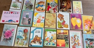 Grußkarten verschiedene Happy Birthday 20 Stück Vintage mit Umschlägen - Bild 1 von 6