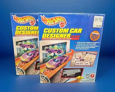 2 CD-ROM VW Drag Bus 1997 Hot Wheels Custom Car Designer nuevo sellado de fábrica Foto 1 de 4